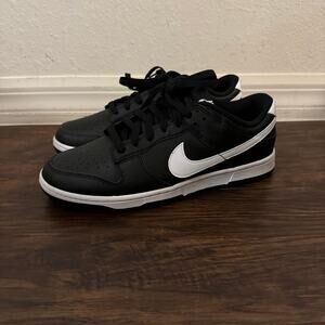 Nike Dunk Low Retro Black/White Mens Sneakers Size 9 DV0831-002